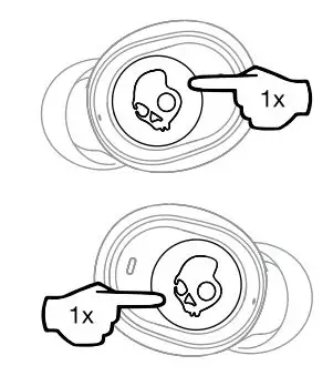 Skullcandy S2JTW-N745 Jib True Wireless In-Ear Headphones User Guide - Play Pause
