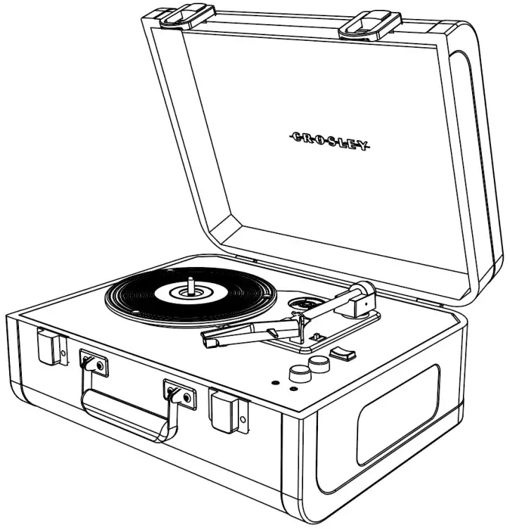 CROSLEY CR6252C Portfolio USB Turntable