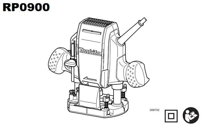 RP0900 Plunge Router 8mm-