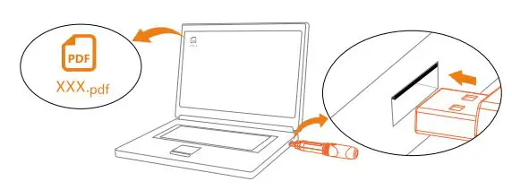 Elitech RC-51H Multi-use Temperature and Humidity User Manual - Insert the data logger into the computer