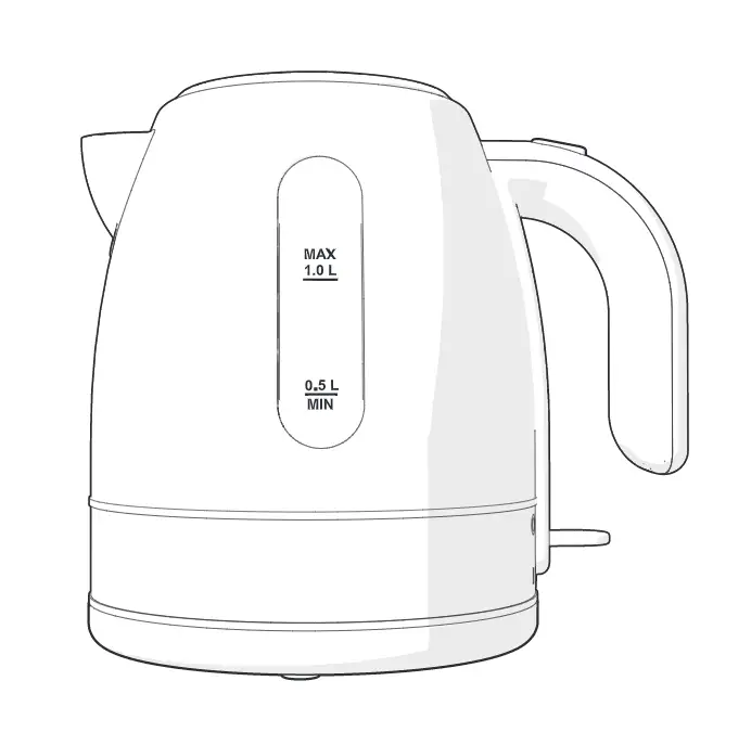 Nedis Kawk300eal | Kawk300ebk Electric Kettle User Manual