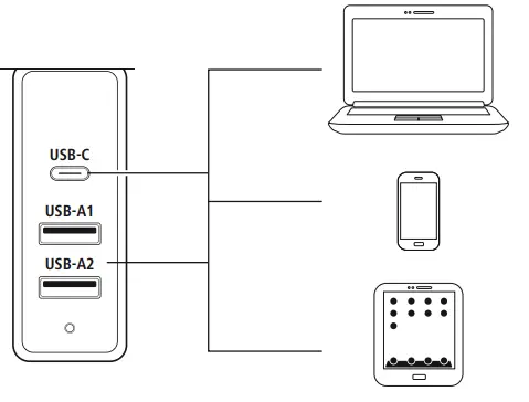 hama 00200017 3-Way Charging Station 3