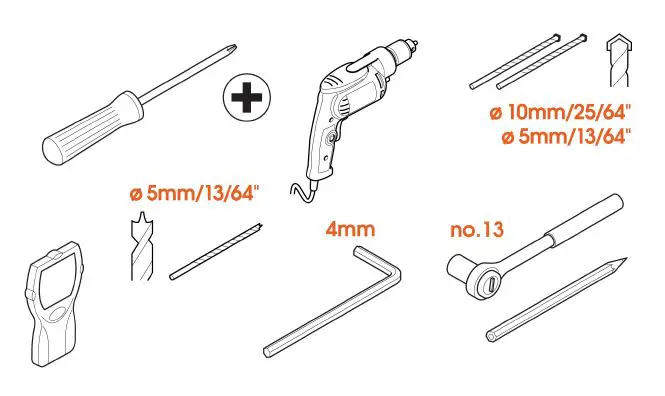 vogel s TVM 5440 Series Fixed TV Wall Mount fig 1