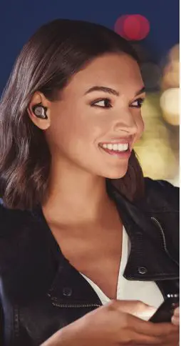 Jabra Elite 75t Wireless Charger User Manual - Wear headphone in ears