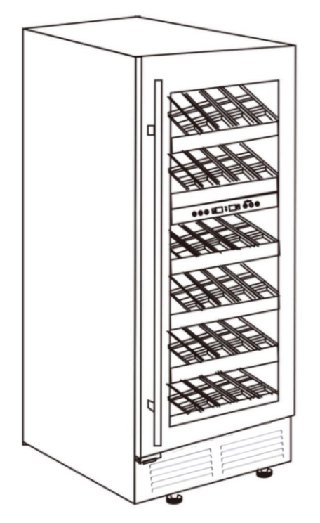 Equator JC 58A 28 Bottle Wine Built In Wine Cooler Refrigerators