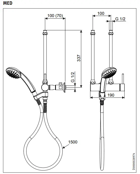 STIEBEL ELTRON 232608 MEK Fittings for Vented Hot Water Cylinders - fig 1