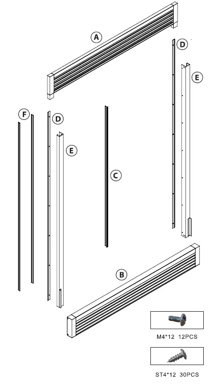 FORNO FFFFD1933-60S Pro Style Refrigerator and Freezer fig 1