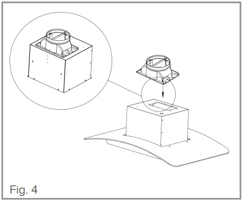 CDA EKPK90 Curved Glass Island Extractor fig 4