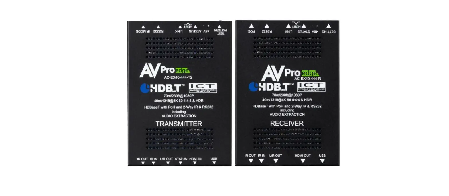 Avpro Edge Ac-ex40-444-kit Ultra-slim 4k Hdmi 2.0 Over Hdbaset Extender Kit User Manual