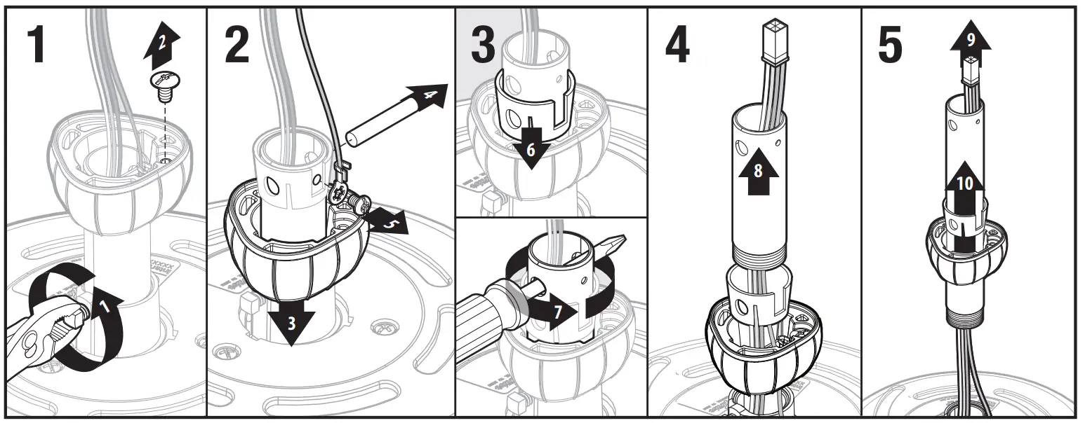 Hunter 51674 Acela Integrated LED Indoor Ceiling Fan - fig 19
