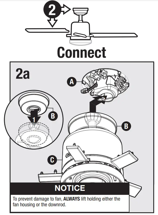 Hunter 51674 Acela Integrated LED Indoor Ceiling Fan - fig 9