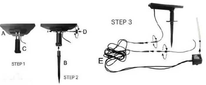 Coopers OF STORTFORD K350 Solar Blue Pot Water Feature-fig3