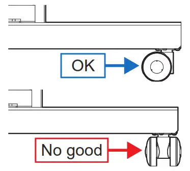 Mimaki CG 100 Cutting Printer - Turn the casters