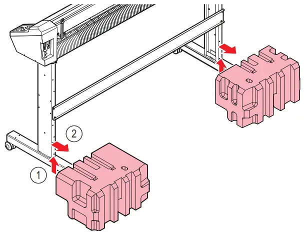 Mimaki CG 100 Cutting Printer - cushioning materials