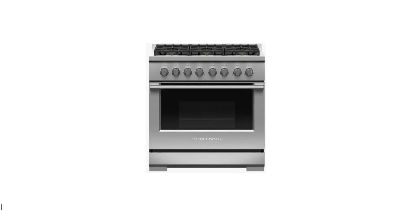 Fisher Paykel Rgv3-366-l 36-inch Gas Range User Guide