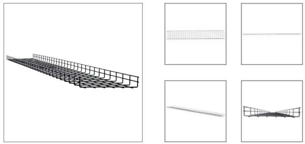 TRIPP-LITE SRWB12210STR10 Wire Mesh Cable Tray Installation Guide - Wire Mesh Cable Tray