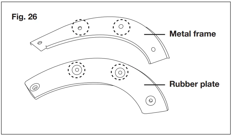 Replacing the Rubber Plates