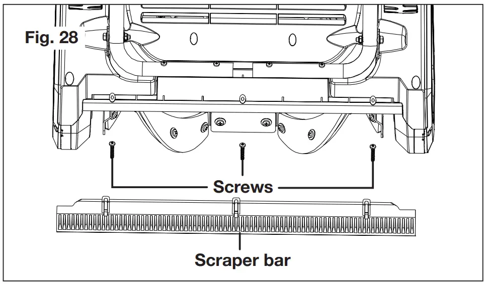 Replacing the Scraper Bar