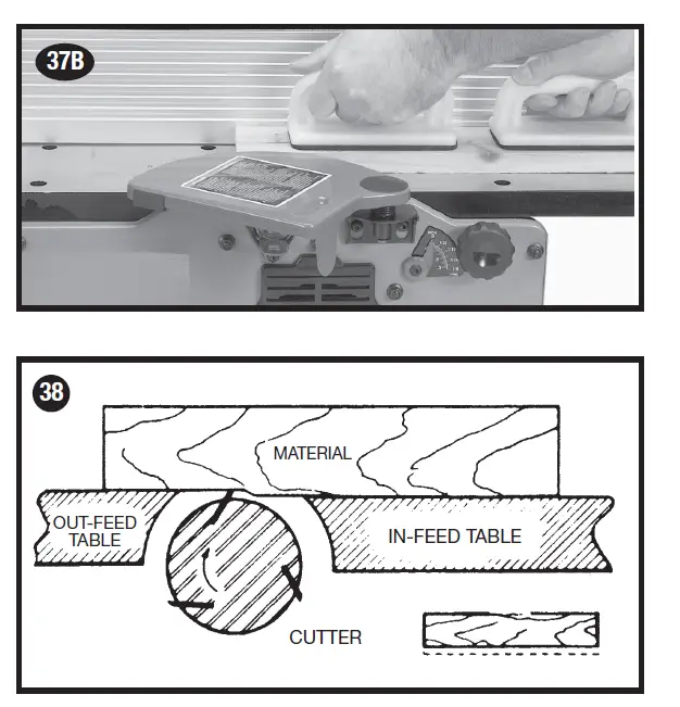 PORTER-CABLE PC160JT 6 inch (152 mm) Variable Speed Bench Jointer fig (20)
