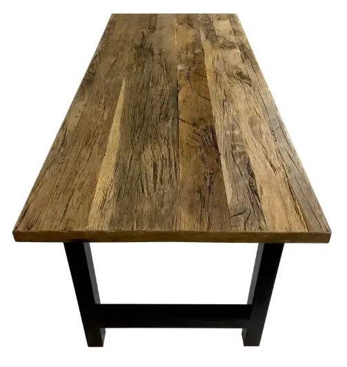 OAK Reclaimed Wood Coated Aid Mab Table Top 1