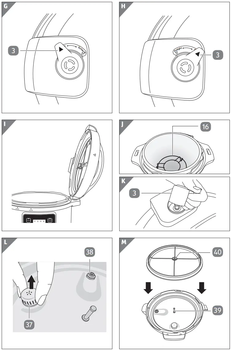 deco chef DG8QTPCG 10-in-1 Digital Pressure Cooker - Fig