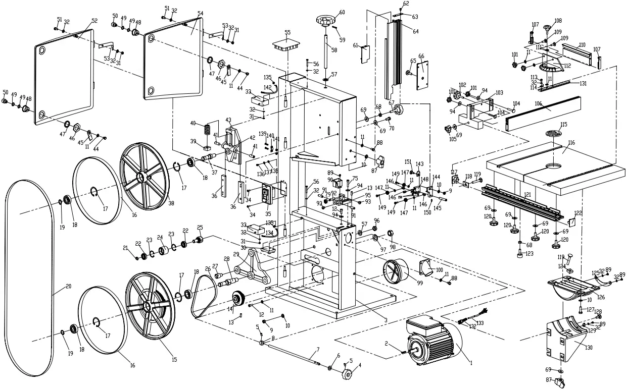 scheppach HBS300 Band Saw B02