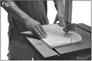 scheppach HBS300 Band Saw fig C