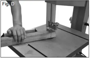 scheppach HBS300 Band Saw fig D