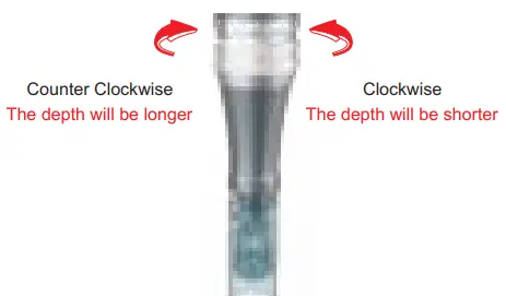 Adjustment of needle length