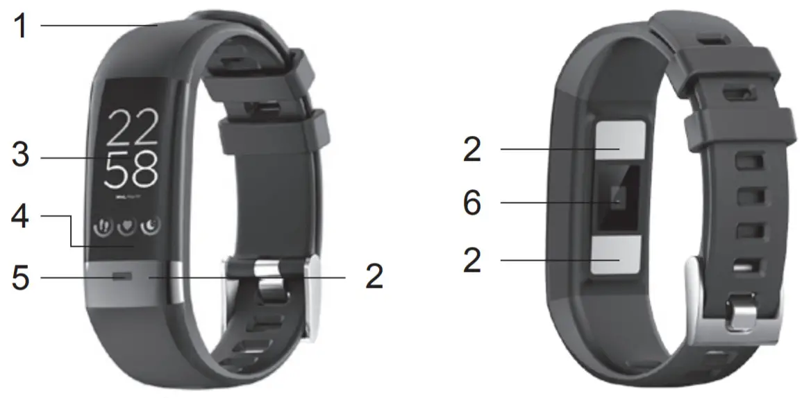 CANYON SB75 Smart Coach Fitness Band - overview