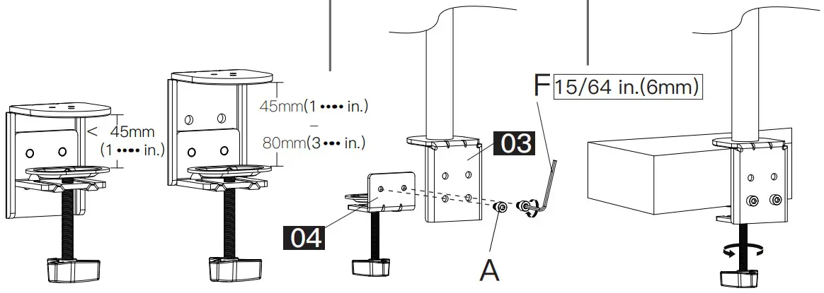 HUANUO HNHM4 13 27 Inch Dual Monitor Stand - Figure 6