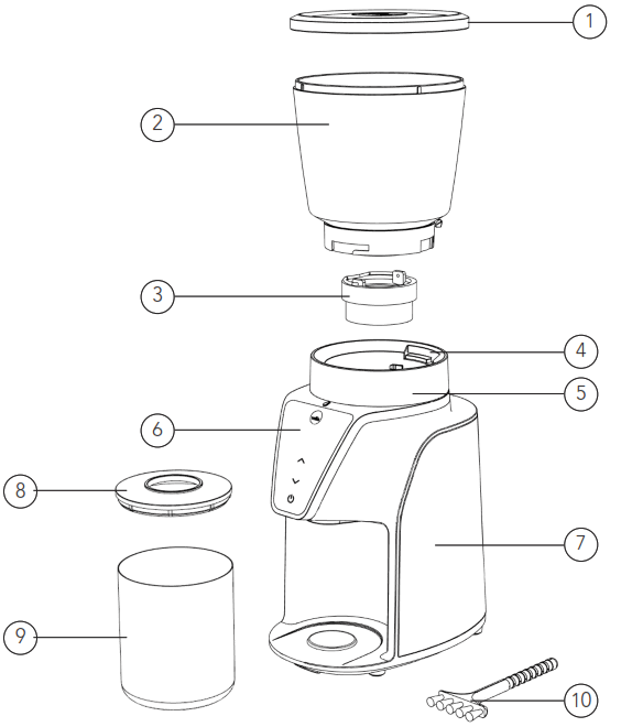wilfa BALANCE CG1X 275 Coffee Grinder - fig