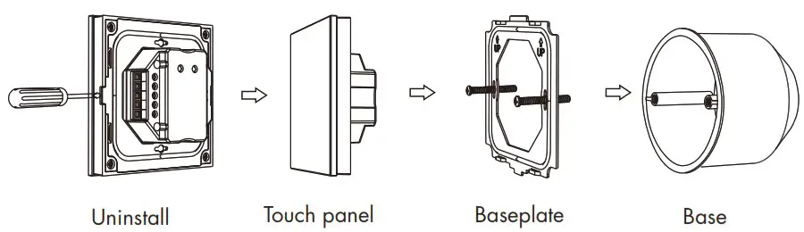 SKYDANCE T1 Wall Mounted Touch Panel - Mechanical Structures and Installations 2