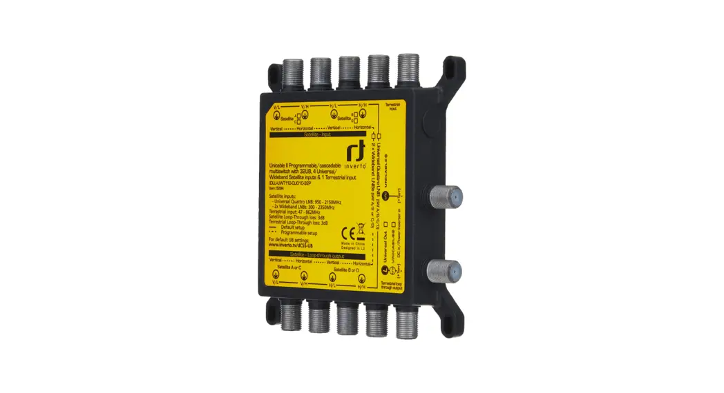 Inverto Idlu-uwt110-cuo1o-32p Unicable Ii Programmable-cascadable Multiswitch Installation Guide Inverto Idlu-uwt110-cuo1o-32p Unicable Ii Programmable-cascadable Multiswitch Installation Guide
