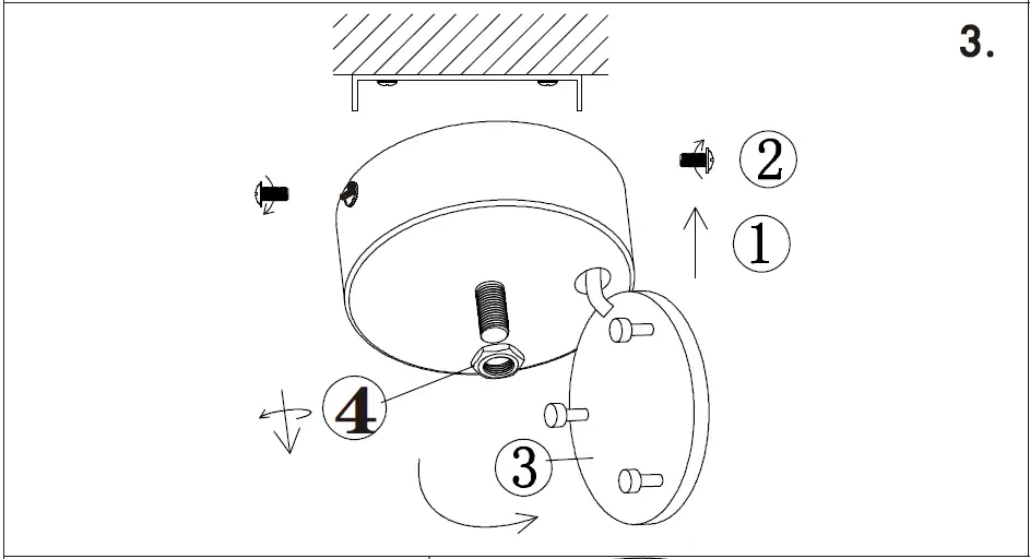 QAZQA H 125 mm Drum CL LED Ceiling Lamp 03