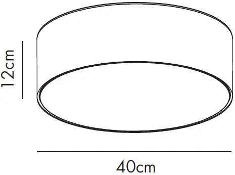 QAZQA H 125 mm Drum CL LED Ceiling Lamp 11