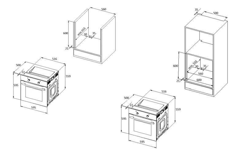 PKM KH-F7-2S Built-In Oven - fig
