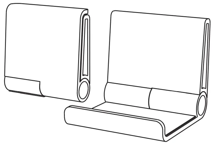 6amLIFESTYLE CH-02B 4 Pack Foldable Controller Wall Mount Holder