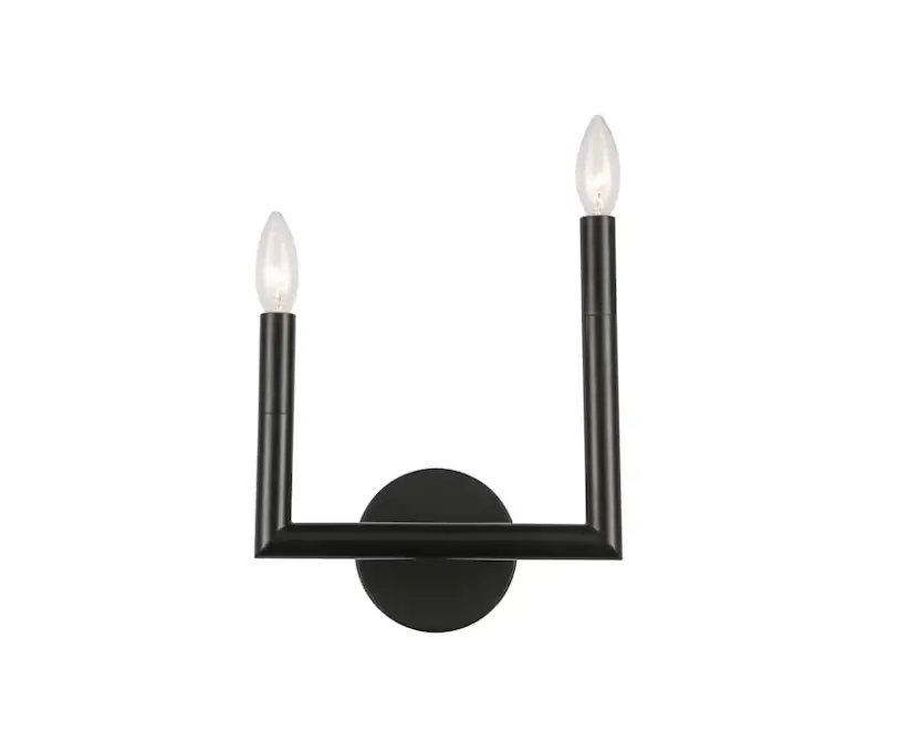 Dainolite Nor-r-112w 2-light Black Modern-contemporary Led Wall Sconce Instruction Manual