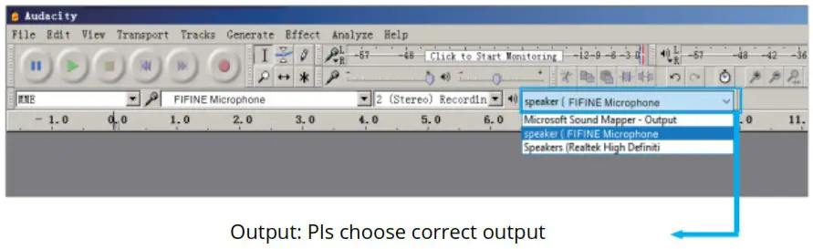 FIFINE K688 USB or XLR Dynamic Microphone - Output settings 2