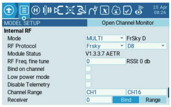 Model and protocol selection (multi-protocol module)