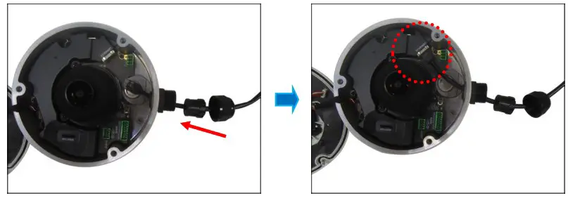 ACTi B74 Outdoor Hemispheric Dome - Installing the Camera on a Surface 13