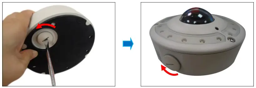ACTi B74 Outdoor Hemispheric Dome - Installing the Camera on a Surface 2