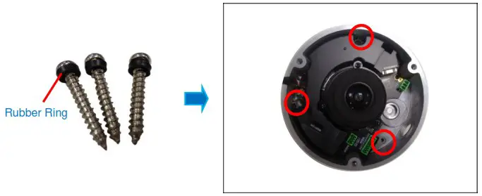 ACTi B74 Outdoor Hemispheric Dome - Installing the Camera on a Surface 24