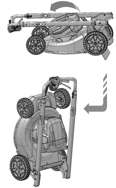 greenworks LMB455 80V 21 Inch Cordless Battery Push Lawn Mower - position 11