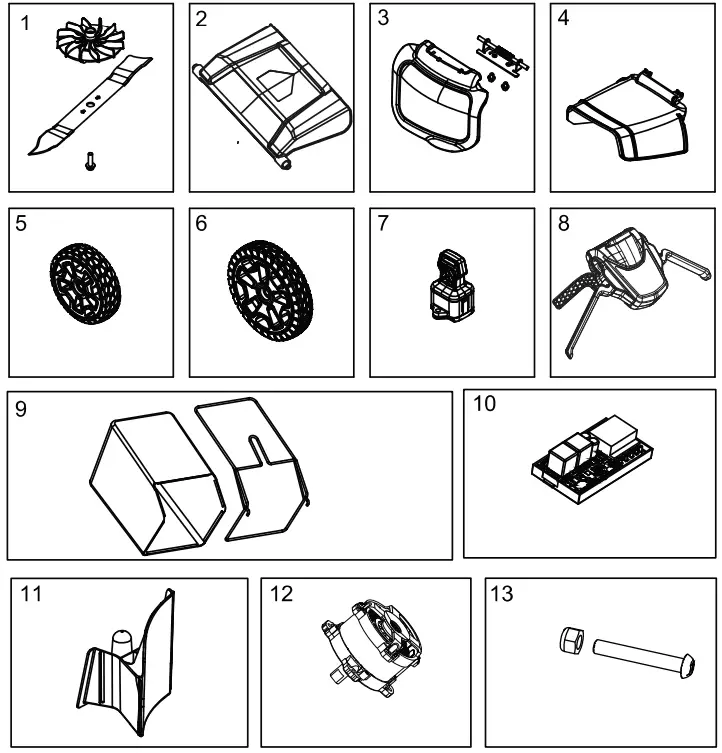 greenworks LMB455 80V 21 Inch Cordless Battery Push Lawn Mower - position 12