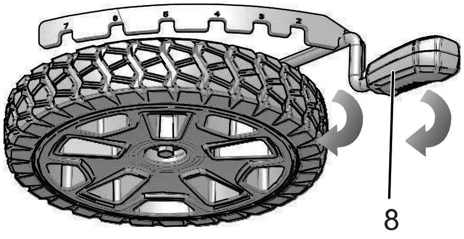 greenworks LMB455 80V 21 Inch Cordless Battery Push Lawn Mower - position 13