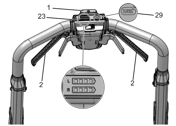 greenworks LMB455 80V 21 Inch Cordless Battery Push Lawn Mower - position 7