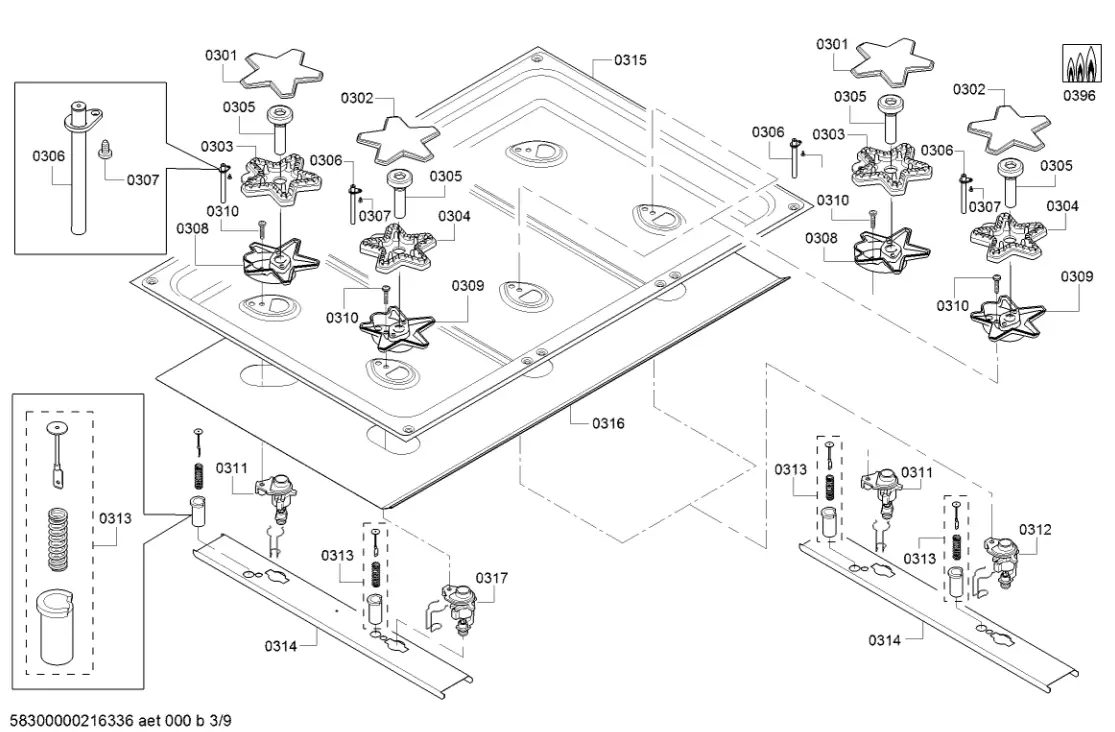 Thermador PRG366WG-1 Gas Professional Range - figure 7