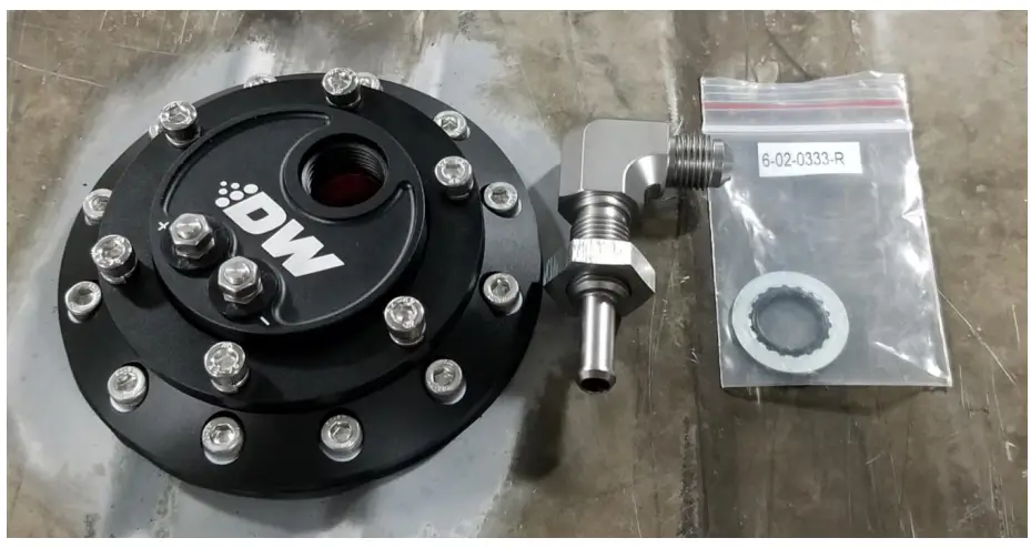 DEATSCHWERKS 9-201-5005 Universal Fuel Tank Pump Mount - Adapter 3